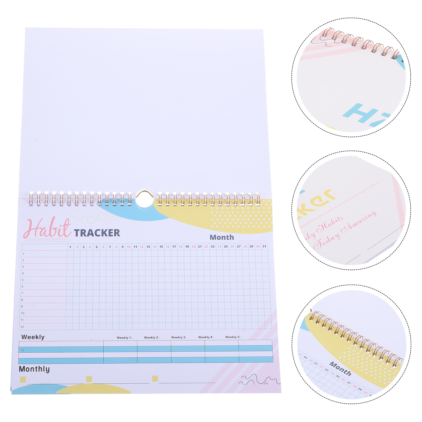 Gewoonte Tracker Planner Doeldagboek Trainingsschema Bureaukalender Fitness Tracker Dagelijkse Planner Stemmingstracker Gewoonte Dagboek Doelen