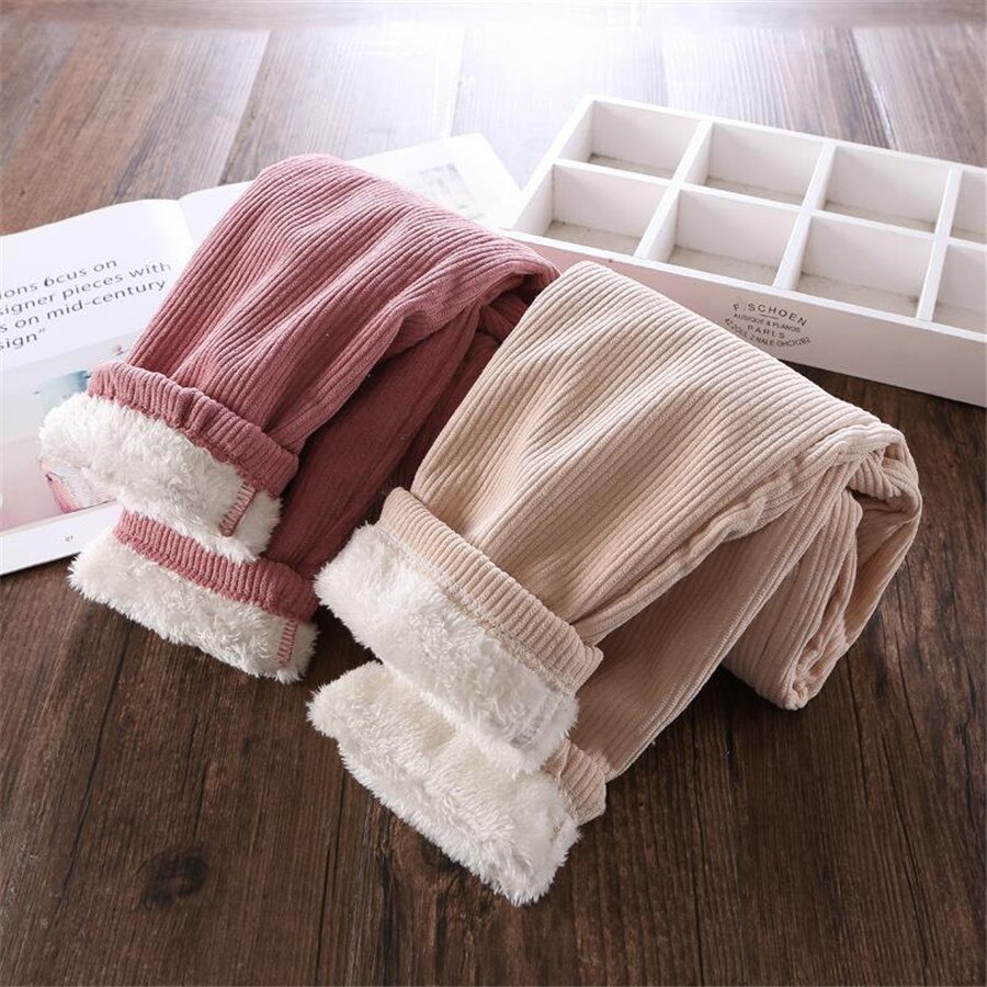 Bambini autunno inverno pantaloni di velluto a coste bambini pantaloni caldi per bambini ragazze ragazzi più pantaloni della tuta in velluto abbigliamento Casual per Leggings sportivi per adolescenti