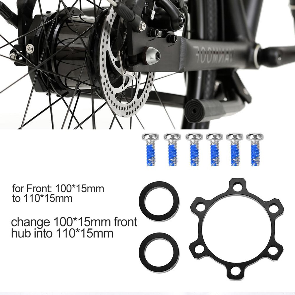 Bike Front Boost Hub Adapter Kit Bicycle Hub Converter Adaptor 100*15mm To 110*15mm Converter Set