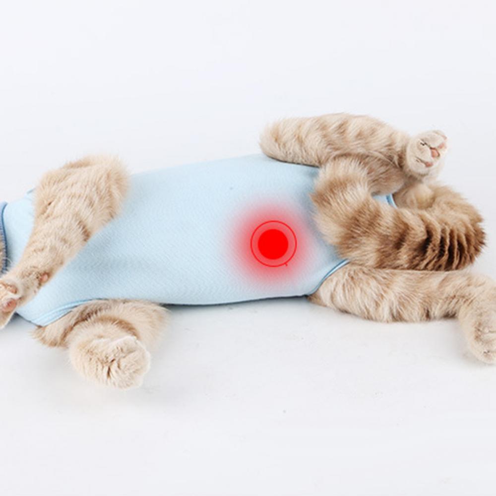 Pet Cat Recovery Weaning Suit Breathable Elastic Vest Wound Protection Clothes Anti-mite Soft Cat Weaning Suit