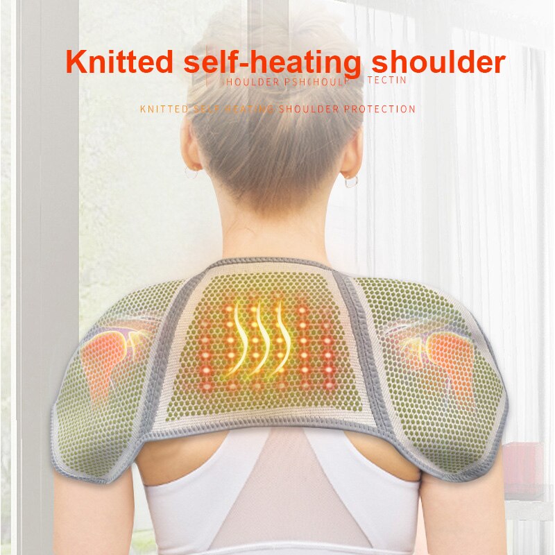 Massage Shaw Warm Shoulder Protection Neck Self Heating Plush Shoulder Protection Compress Sports Shoulder Protector