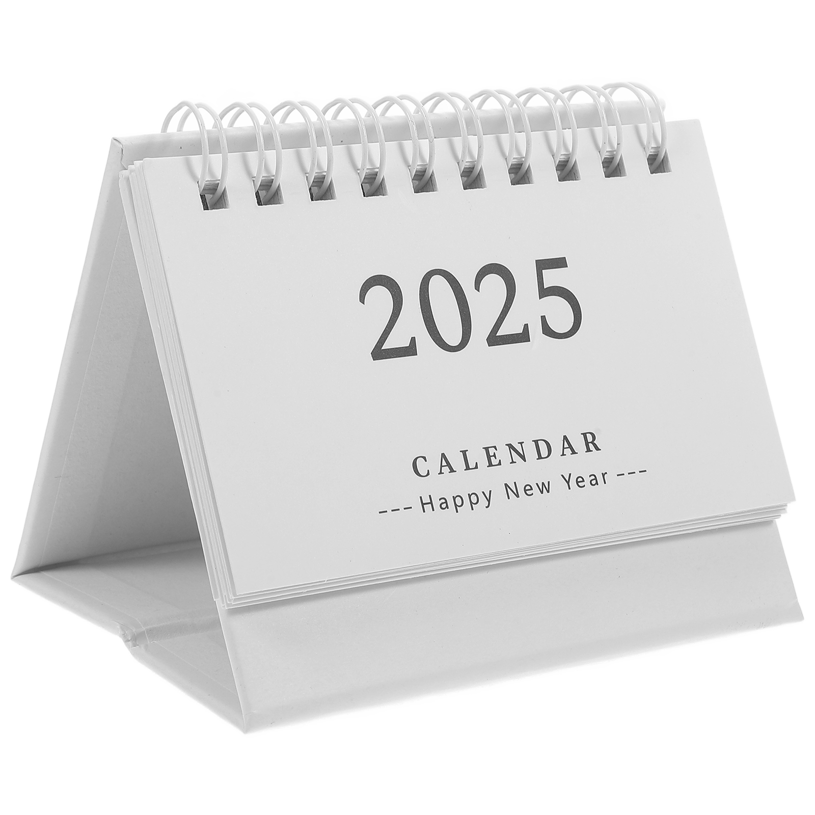Desktop Calendar Simple Notepad Daily Use Standing Calendar Household Calendar Decorative Monthly Calendar Home Supply: Light Grey