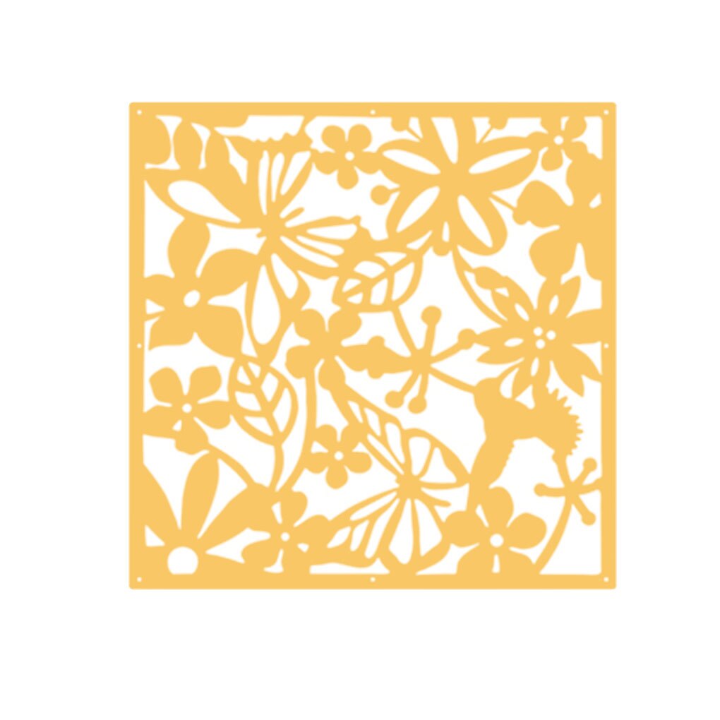 1PC Flower Hanging Screen Curtain PP Hanging Living Room Divider Partition Wall Home Decor Hanging Screen Room Divide Board: NO.2