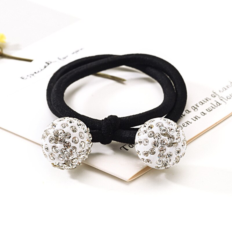 Elástico de cabelo para mulheres, acessórios femininos de cabelo de alta qualidade com strass, para rabo de cavalo