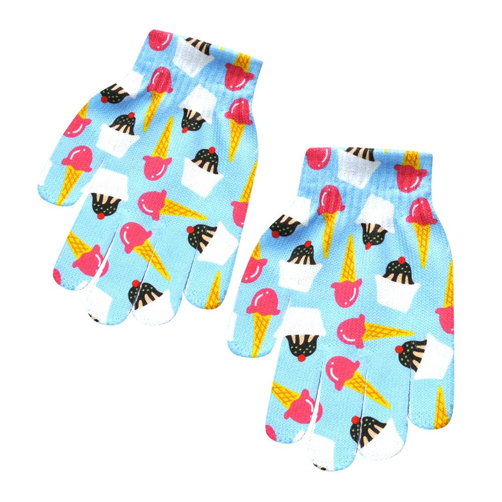 Sagace moufles hiver enfants 3d Animal imprimer tricoté gants Kitty chiot Animal mignon coton confortable gants Luva: F
