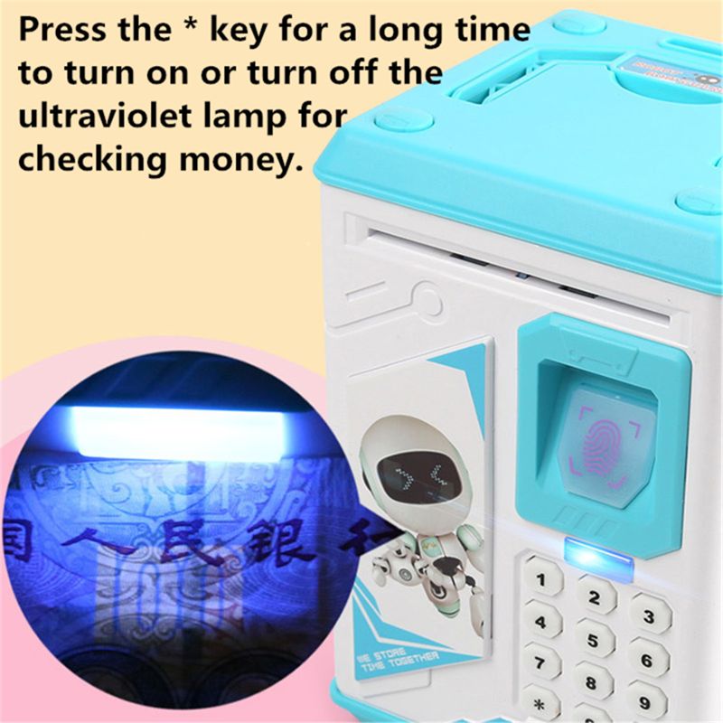 Mini ATM Electronic Coin Bank,Smart Electronic Piggy Bank Safe with Password Mini ATM Electronic Coin Bank,