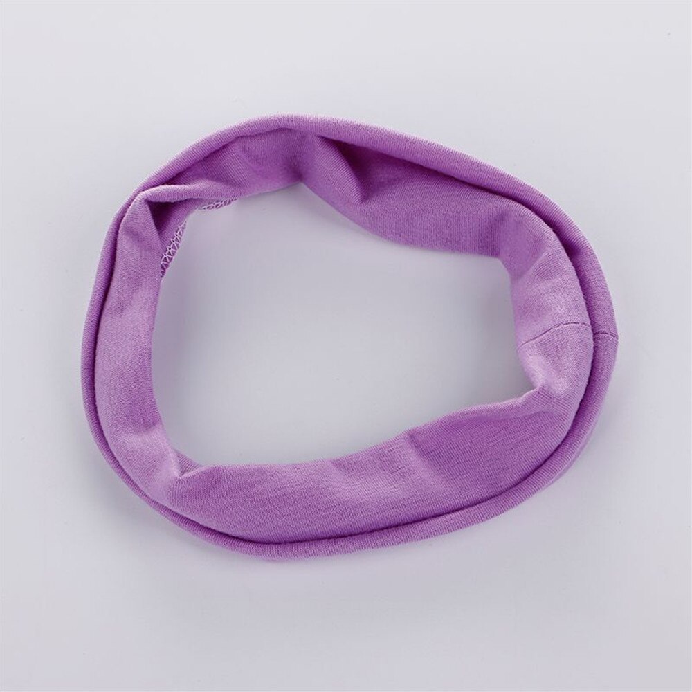 1 pc Sweat Absorb Soft Wide Cotton Elastic Headband Running Yoga Stretch Hairbands Women Girls Colorful Sports Headband: Purple