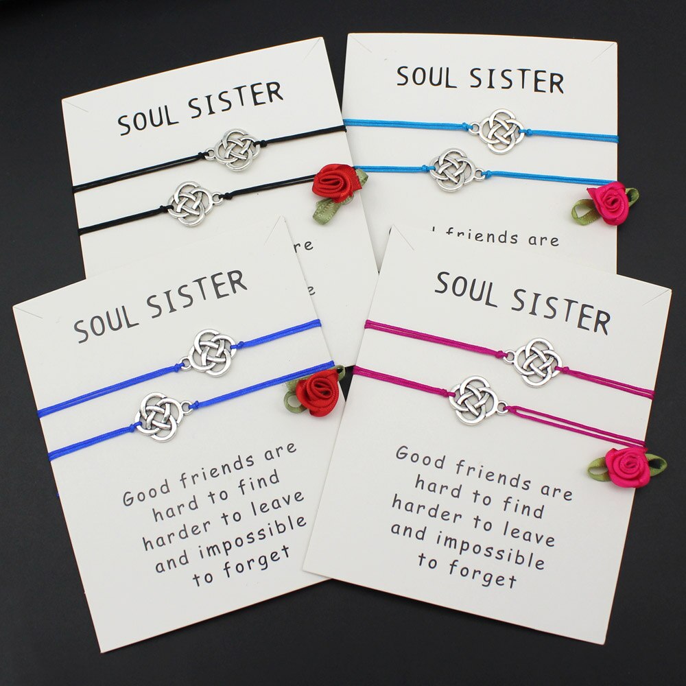 Infinity Soul Zus Armband, Bijpassende Soulmate Armband, Bruiloft Bruidsmeisje Armbanden Vriendschap