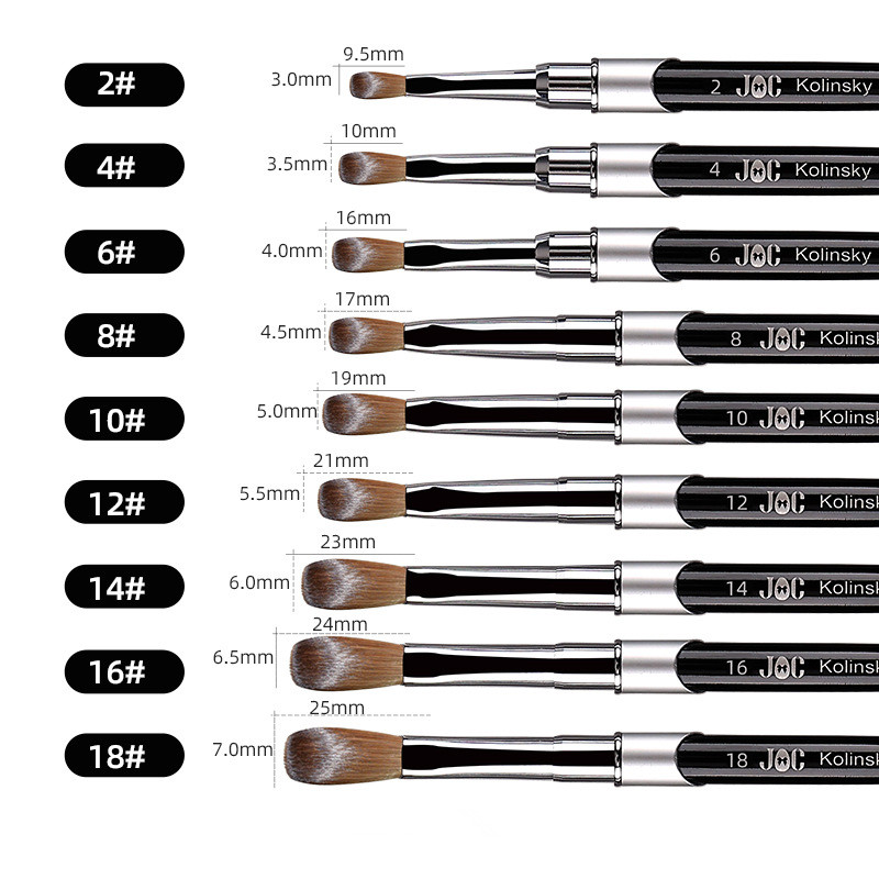 1PC Pędzel do paznokci akrylowych Kolinsky Sable Pędzel do akrylu UV Gel Carving Pen Brush Liquid Powder DIY Nail Drawing