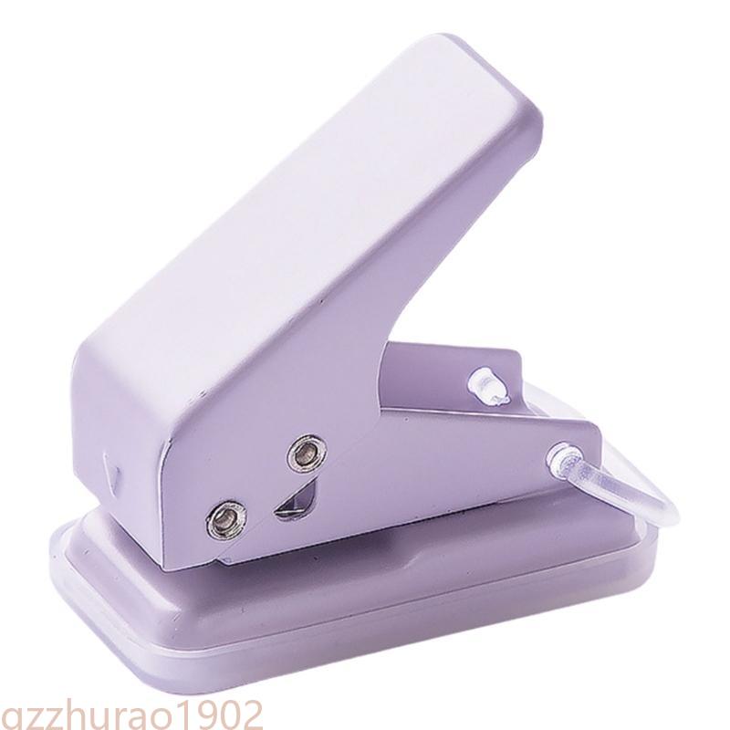 Punzonatrice per carta portatile Perforatrice a un foro Punzonatrice a foro singolo Punzonatrice per fori piccoli Forniture per rilegatura scolastiche per ufficio per scrapbooking: Grigio scuro