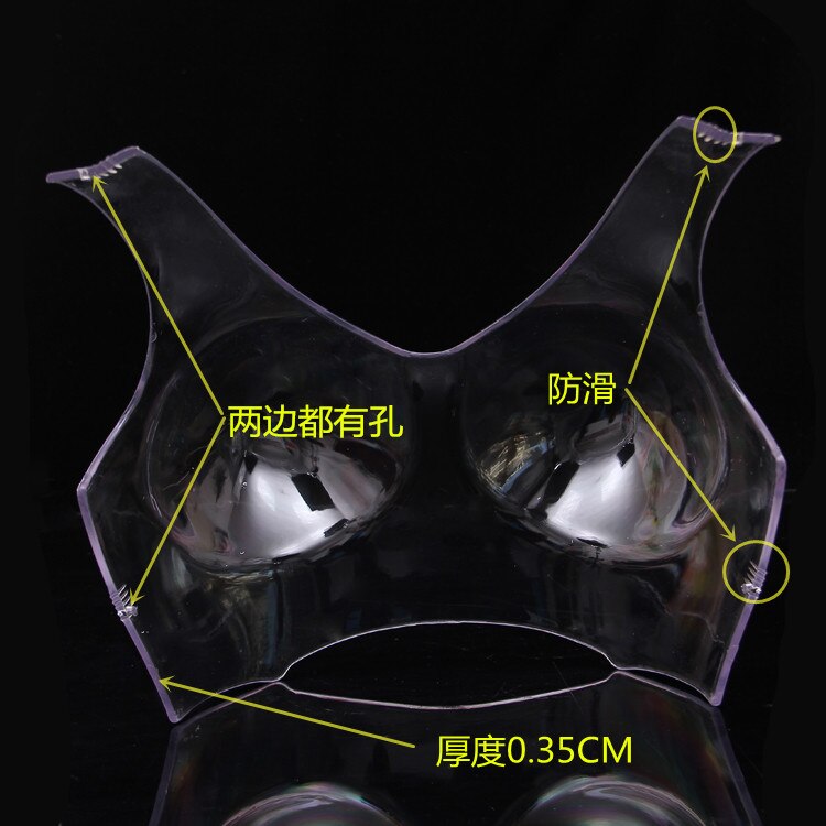 Transparent plastic half body mannequin for bra, female torso mannequin for underwear display,mannequin for clothes