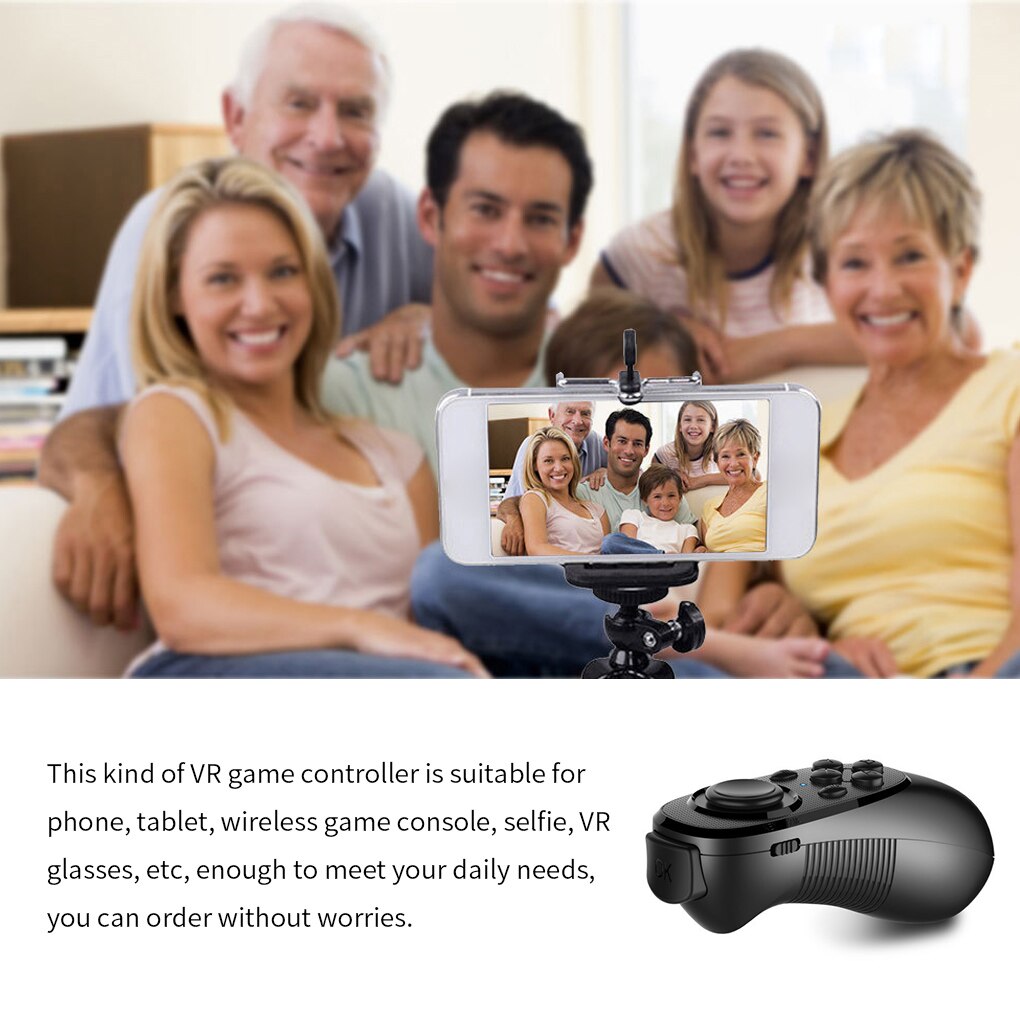 E-book Gamepad Wireless Bluetooth-compatible Game Handle Selfie Mouse Remote Control Portable Tablet PC Computer Controller