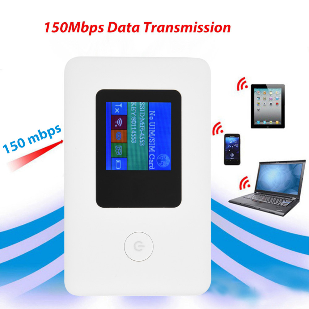 LR112E SIM Card Type 4G Modem WiFi Router 2.4GHz 150Mbps Data Transmission Mobile WiFi Hotspot