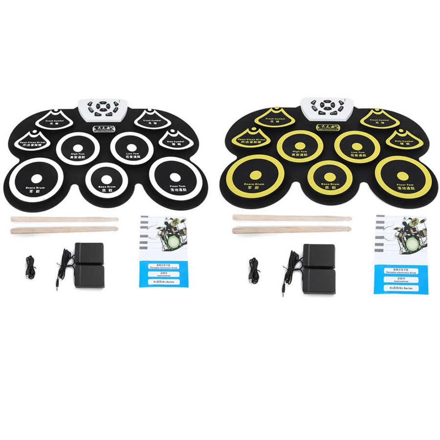 Musongs Usb 5V1A Roll-Up Silicon Drum Set Digitale Elektronische Drum Kit Elektronische Drum Met Drumsticks