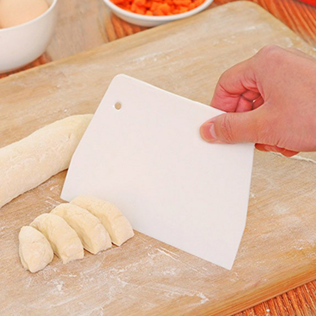 Trapeziumvormige Deeg Schraper Plastic Schraper Gebakjesnijder Te Schoon Keuken Spatel Cake Boter Spatel