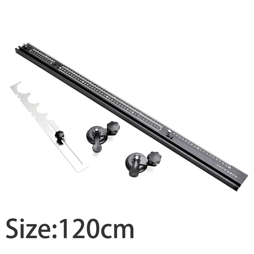 Cutting Tool Multifunction Positioning Special-shaped Measuring Ruler Ceramic Tile Paper Cutting Dependent Tool Tile 80/120 cm: 120cm