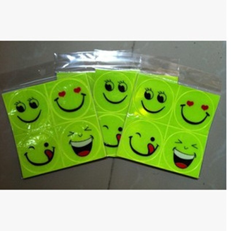 Smiley Gezicht Vorm Fiets Reflector Tl Mtb Fiets Sticker Fiets Velg Reflecterende Stickers Decal Accessoires