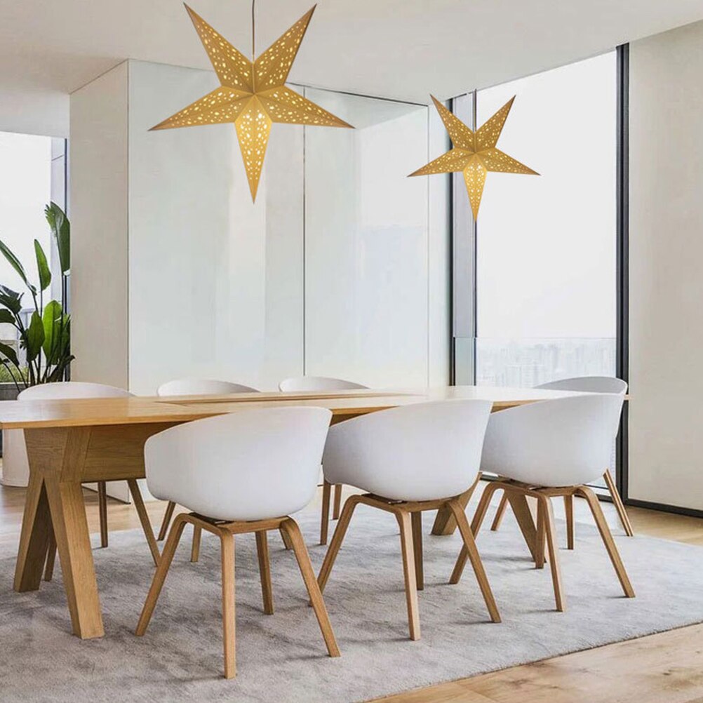 Star Shaped Lampshade, Paper Chandelier Cover Light Shade for Home