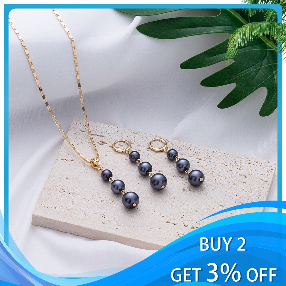 Cring Coco Hawaiian Polynesische Plumeria Ketting Set Gold Filled Hanger Hoop Oorbellen Sieraden Sets Voor Vrouwen Meisjes