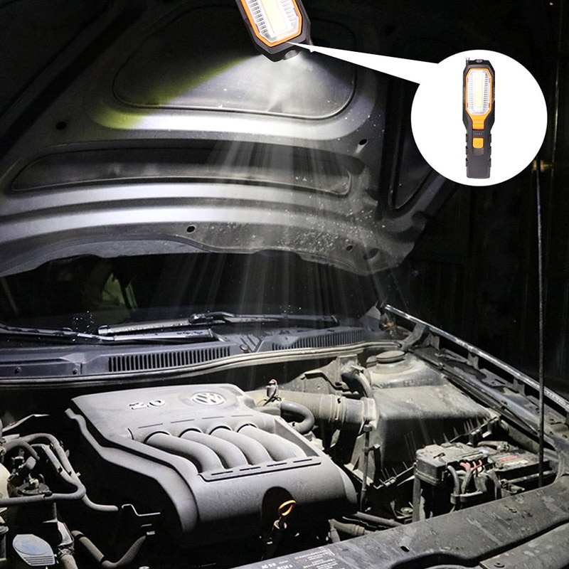 ZK20 COB 4000LM LED Work USB Rechargeable Flexible Magnetic Inspection Lamp Flashlight Emergency Working Light
