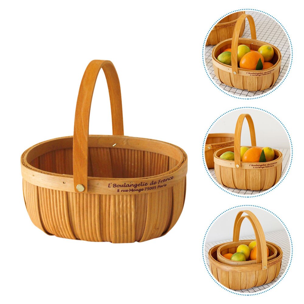 2 Stuks Rotan Bloemenmand Huwelijksgeschenk Mand Wasmand Mand Met Handvatten Hangende Plantenbak Rieten Geschenkmanden Mand Weven Kit Bruiloft Houten Rotan Kind Bloempot Standaard