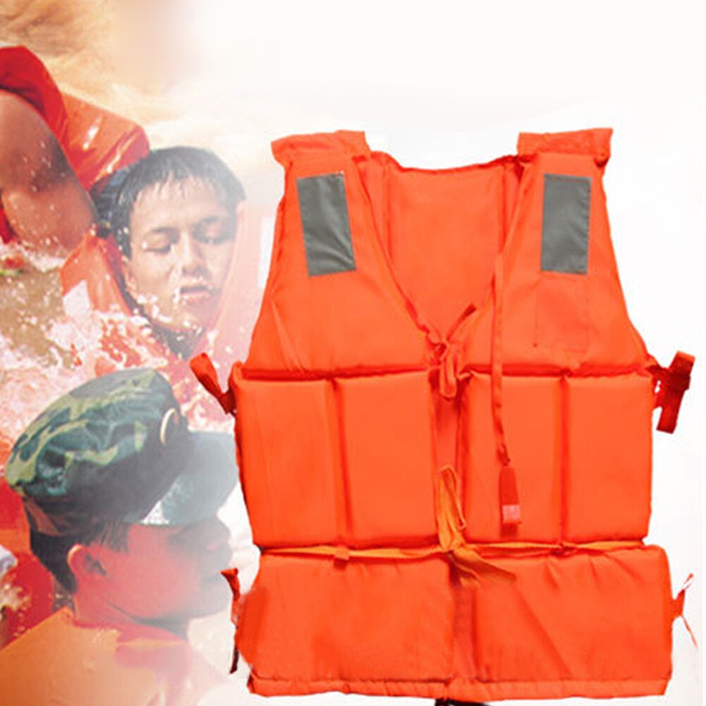 Lightweight Adult Nylon foam Swimming Life Jacket Vest with SOS whistle Adjustable Size Durable Life Jacket Water Sport Supplies