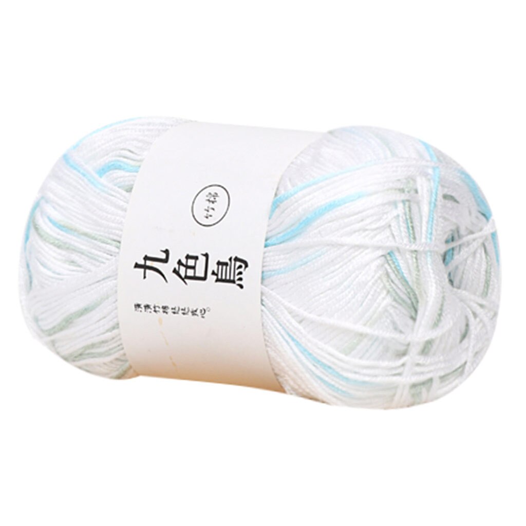 Bamboo Charcoal Cotton Baby Line Fine Wool Crochet Diy Children Cotton Yarn Comfortable Wool Blended Yarn Apparel Sewing Yarn: F