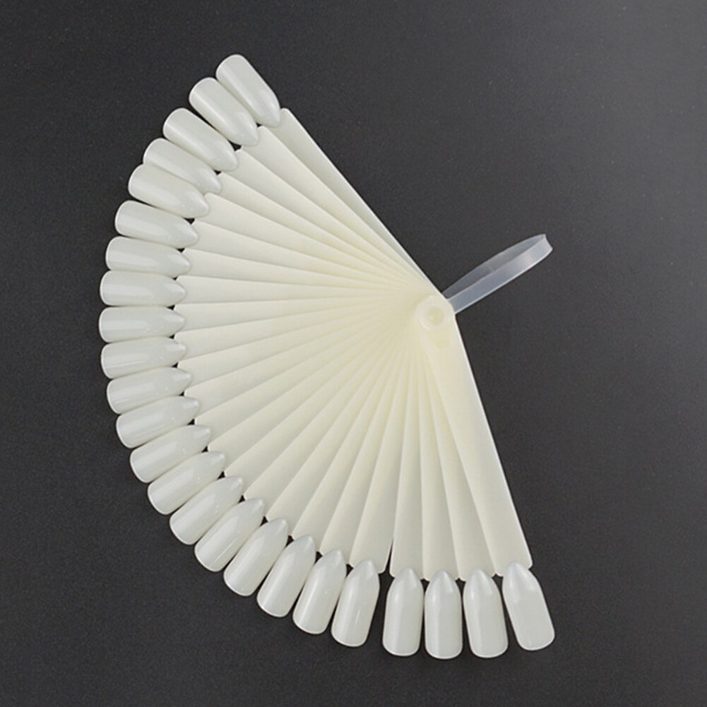 24 stuks waaiervormige nagellakkleurenkaart oefenmonster displaybord met valse tips, alles voor manicure