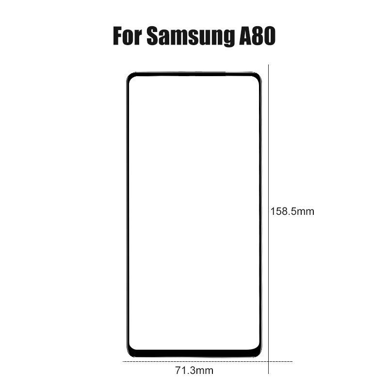 3Pcs Gehard Glas Voor Samsung Galaxy A10 A20 A30 A40 A50 A60 A70 A80 A90 Screen Protector Voor Samsung m10 M20 M30 M40 A51 A20E: For Samsung A80