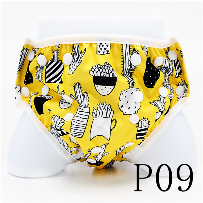 Goodbum Swim Diaper For Baby Waterproof Spa Swimming Nappies Washable Size Adjustable Cute Cloth Diaper Pant: P09