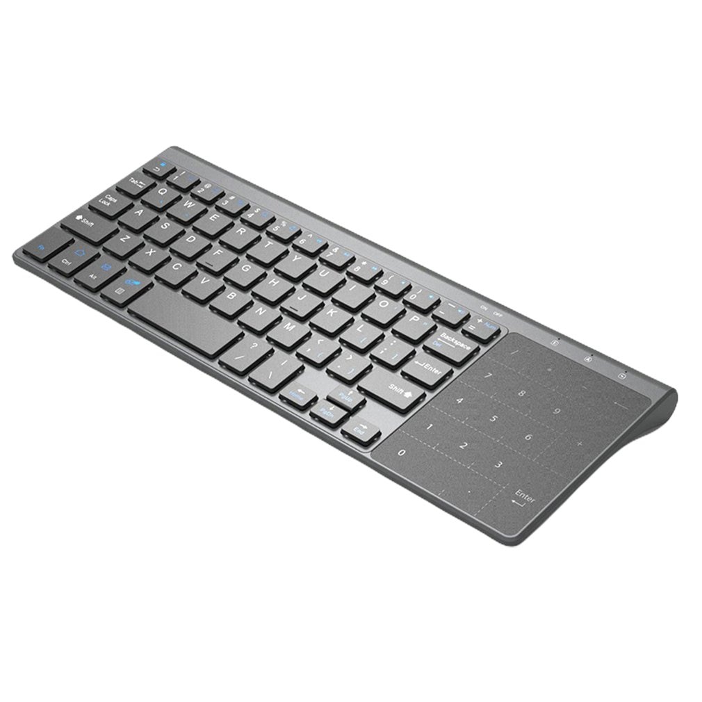 Dun 2.4 ghz draadloos usb-minitoetsenbord met numeriek toetsenblok voor tablet, desktop, laptop en pc