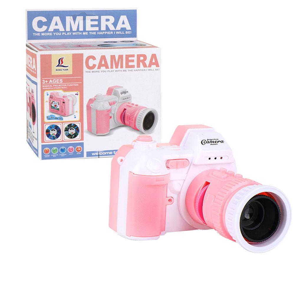 Kinderen Geluid En Licht Camera Projector Baby Vroege Onderwijs Projectie Speelgoed Met Licht Muziek Zaklamp Kerst Cadeau: Default Title