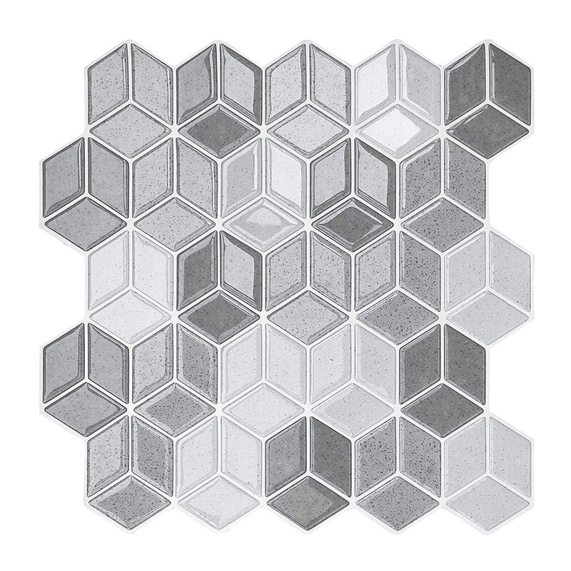 Sticker Kitchen Backsplash Wall Sticker Self Adhesive Mosaic Tiles Bathroom Waterproof DIY Nordic Modern Home Decor-1 Sheet
