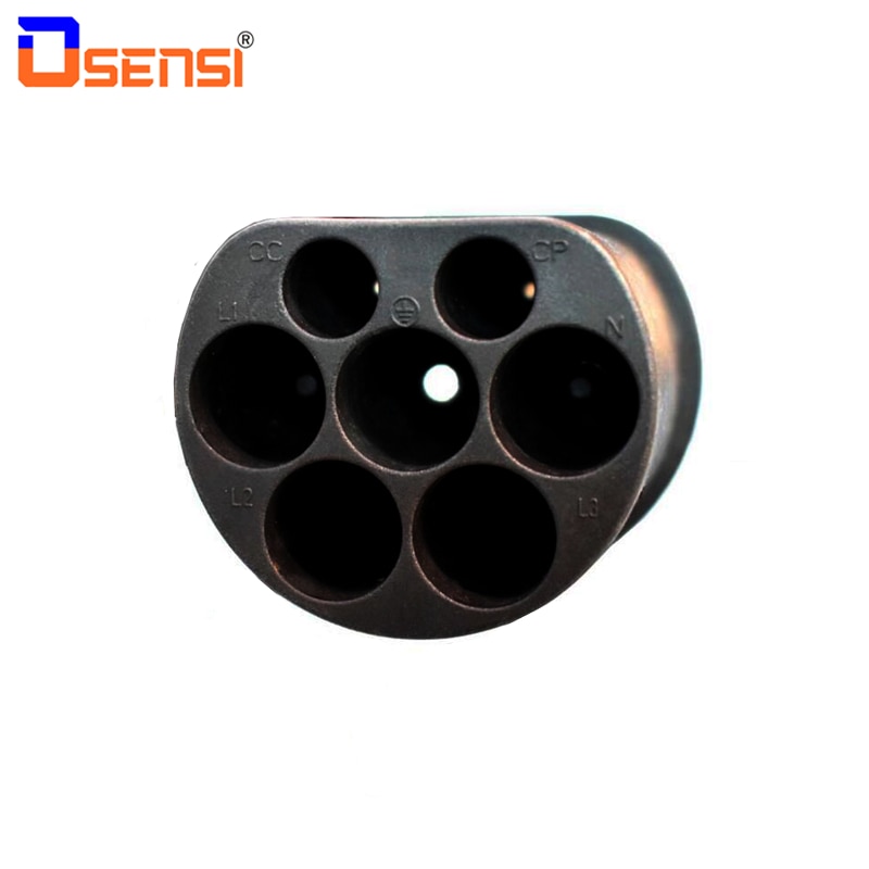 Cargador de coche para vehículo eléctrico, estación de carga EV Mennekes estándar, Stecker conector macho, tipo 16A, 2, 3 fases, EVSE IEC 62196
