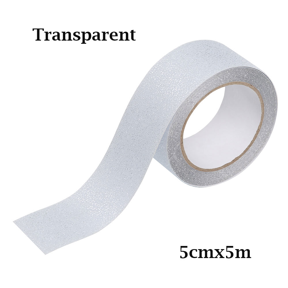 1Roll 2.5/5cm 5m Warning Tape PEVA Rubber Self-Adhesive Safety Traction Tape Marking Barrier Safety Caution Safety Supplies: 5cmx5m  transparent