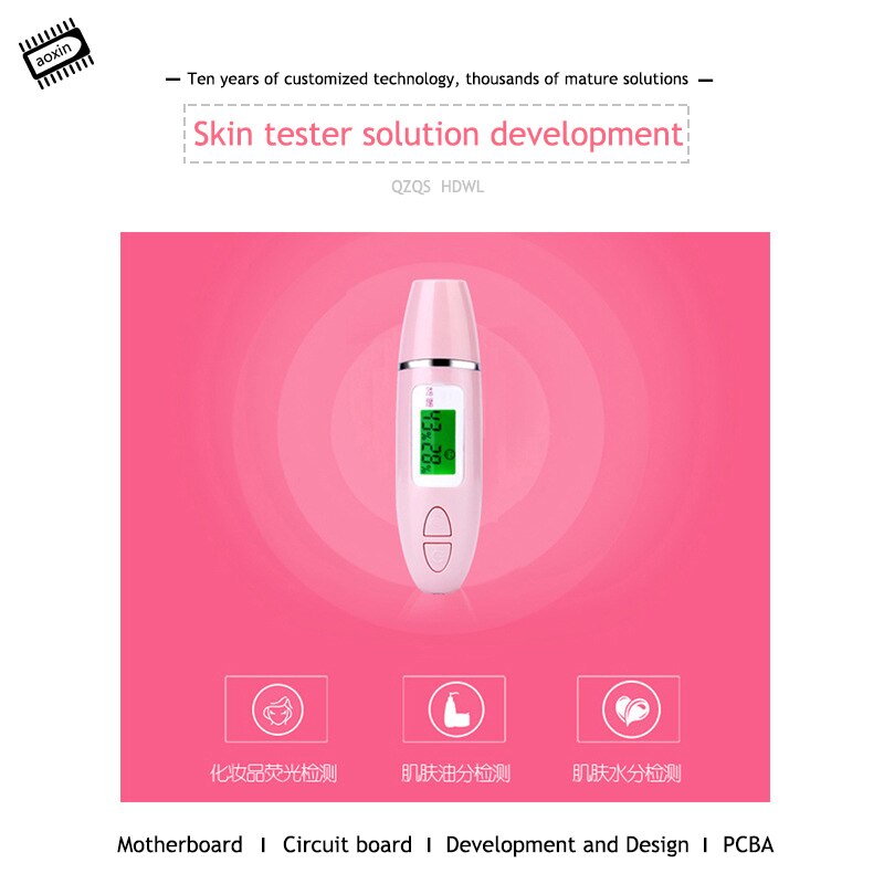 Digital LCD Display Skin Sensor Tester Face Moisture Water Oil Analyzer Facial Skin Care Tools Monitoring Skin Testers