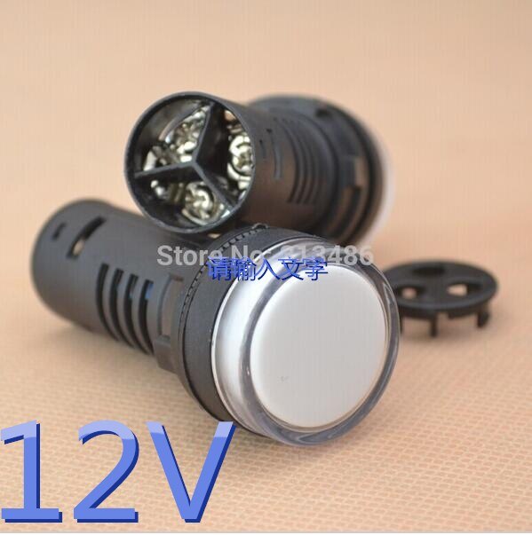 signal lamp GREEN + RED double colors 22mm led indicator light: 12V