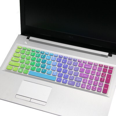 Silicone Keyboard Protector Cover Skin for Lenovo IdeaPad 300-15ISK 300-15 300 15ISK: Rainbow
