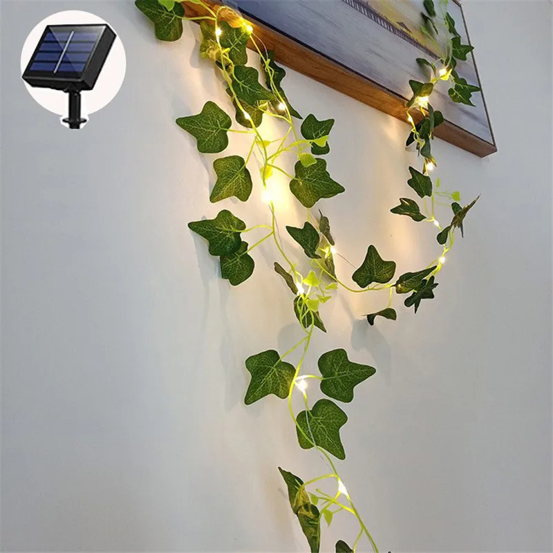 Solar Slingerlampen - 20m LED - Zonnebloem Roos Klimop - Waterdicht IP65 - Tuin Terras Decoratie: Veranderlijk / 0-5w