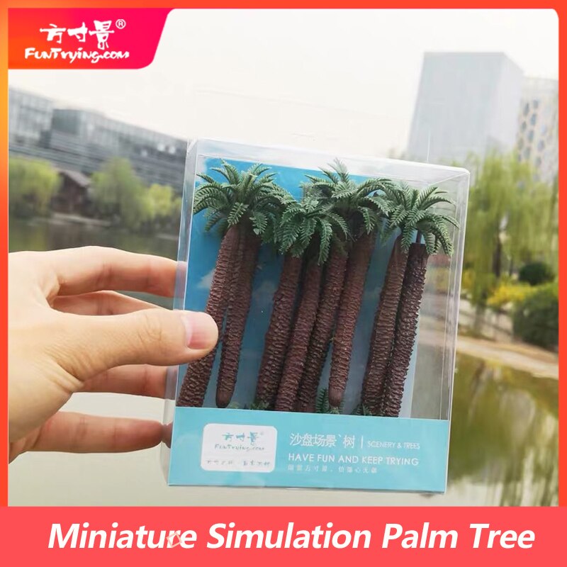 110mm Ho Scale Palm Trees Model Miniature Simulation Coconut Tree Sand Table Landscape Train Railway Layout Diy Material Diorama
