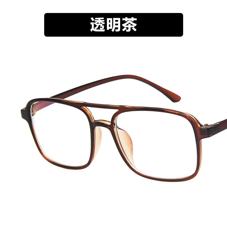 1PC Anti Blue Light Blocking Filter Reduces Digital Eye Strain Men Optical Eye Glasses Frame Clear Lens Eyewear: C