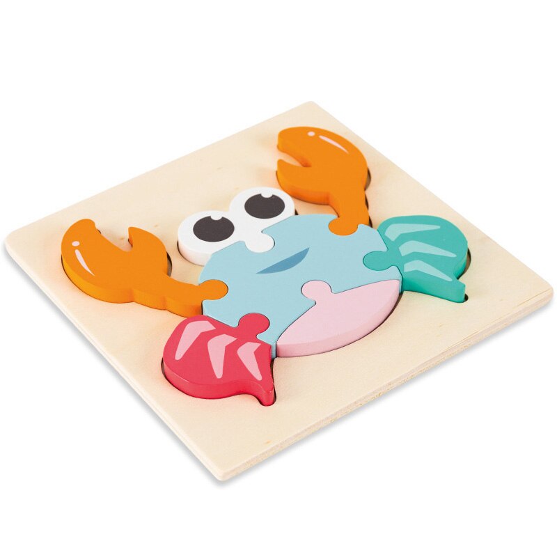 1 sztuk drewniane Puzzle 3D zabawka dla dziecka Cartoon zwierząt/ruchu Puzzle edukacyjne kolorowa zabawka poznanie dziecko zabawki edukacyjne dla dzieci