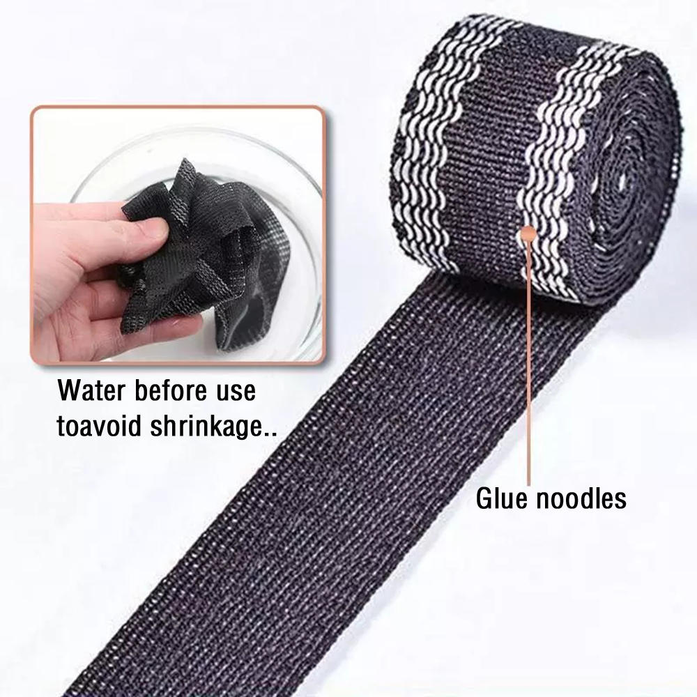 Bande auto-adhésive à ourlet pour pantalon, 1.2m, pour la bouche, tissu, fusion, ourlage, couture