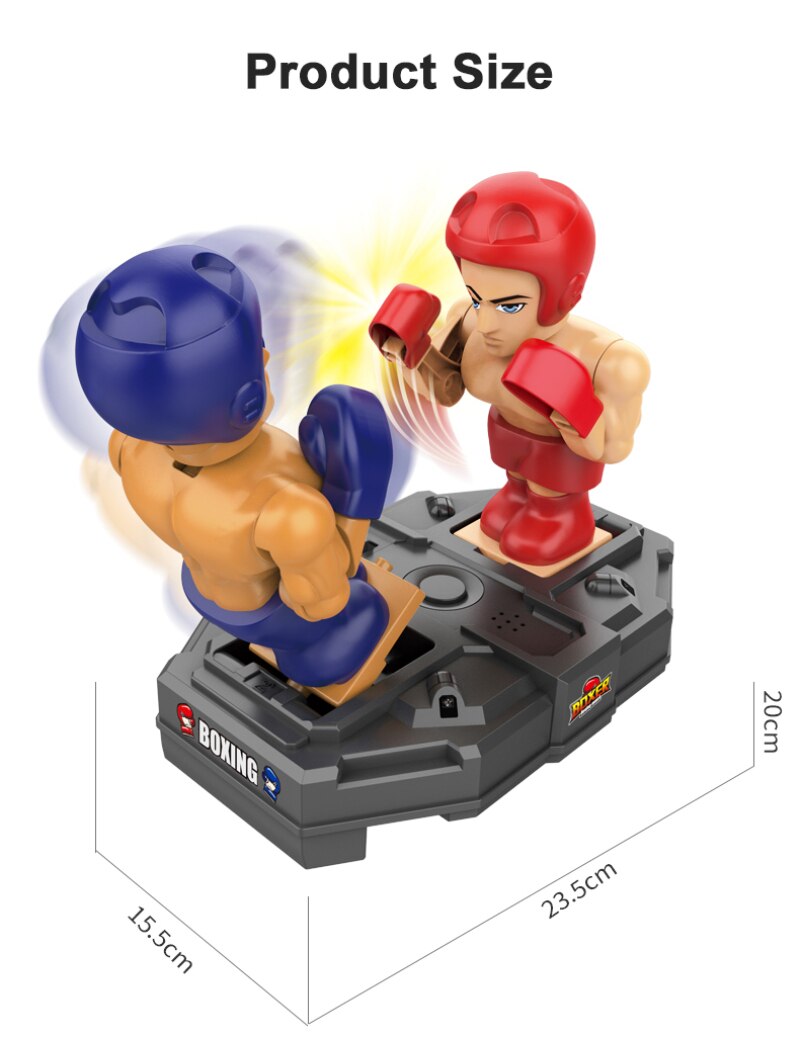 Remote Sensing Fighting Robot Boxing Fighting Double Game Interactive Educational Electric Children's Remote Control Toys