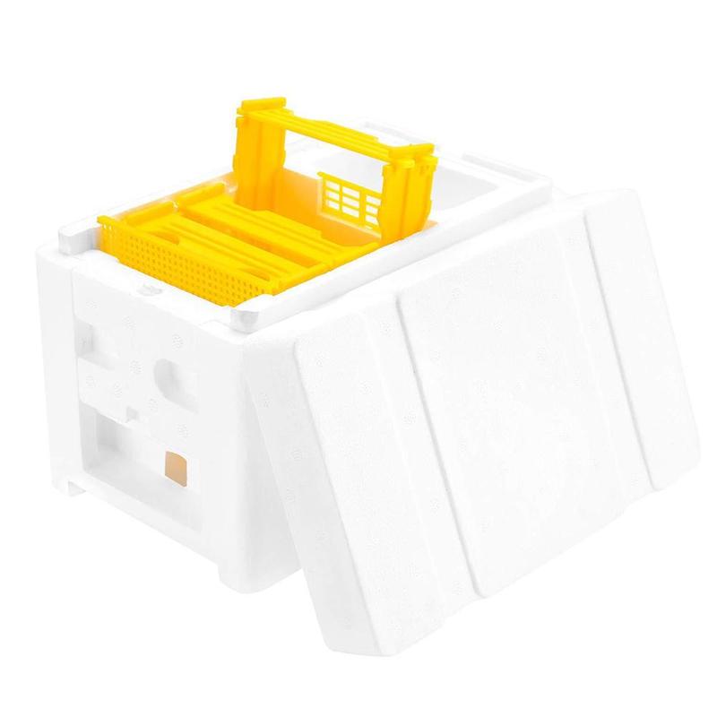 Caja de polinización King Box para apicultura, marcos de espuma, Kit de equipo de apicultura, caja de colmena de abejas para polinizador de jardín, apicultura: Default Title