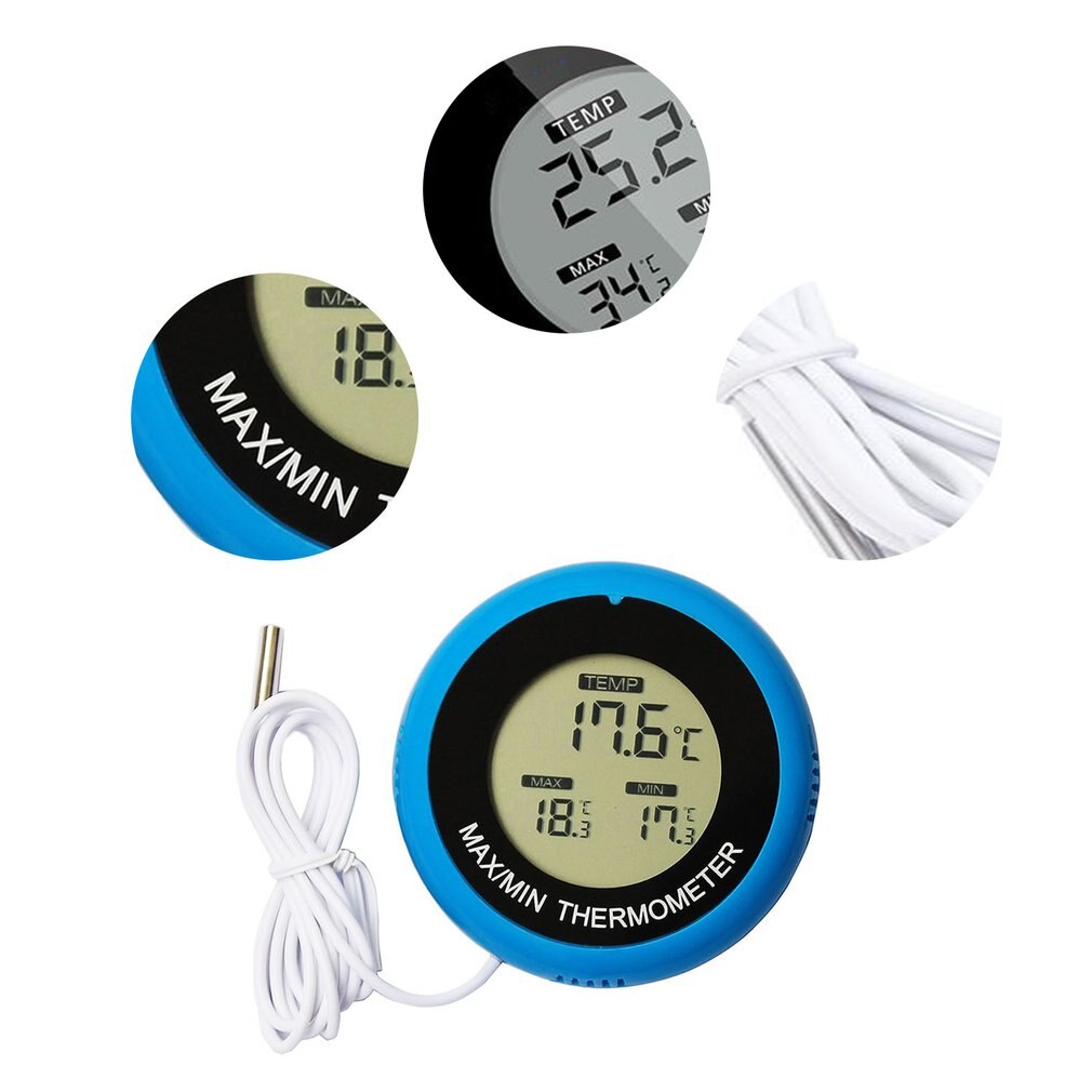 High Accuracy Digital Thermometer Waterproof Aquarium Thermometer Digital Display Sucker Electronic Thermometer