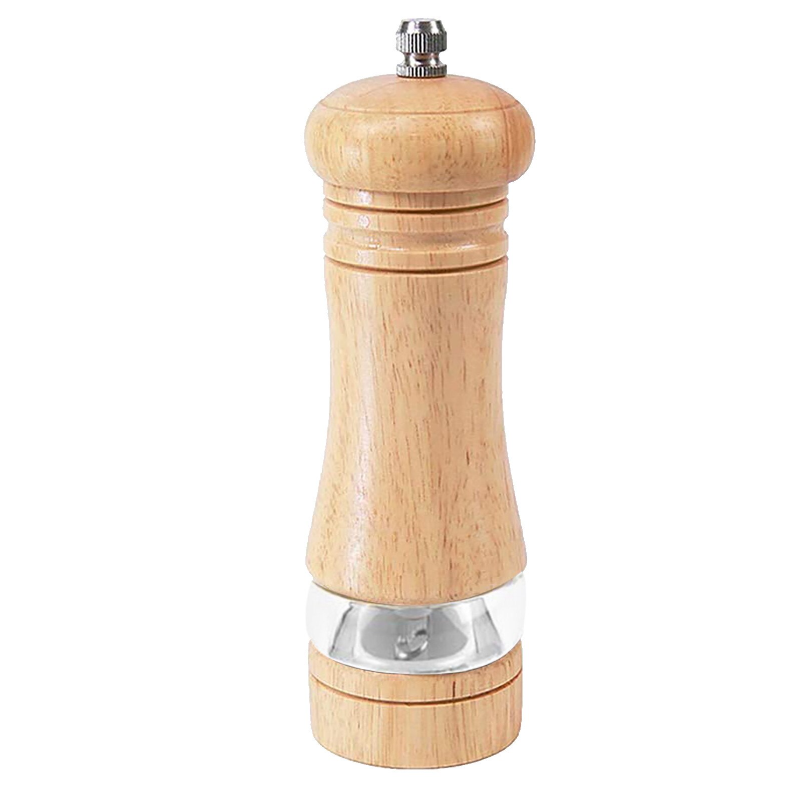 Manual Pepper Grinder Wooden Grinder Salt Pepper Spice Mills Adjustable Handheld Seasoning Mills Grinder Wood Kitchen Tools #Y2: A