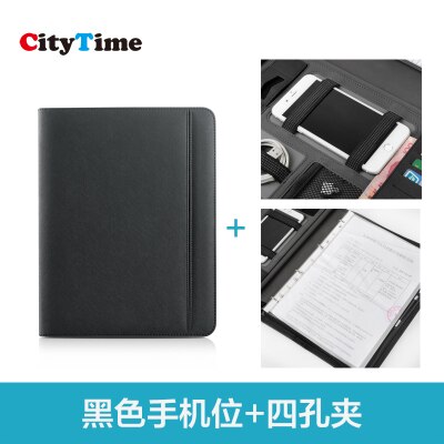 A4 multi-function file leather sales manager folder: 3