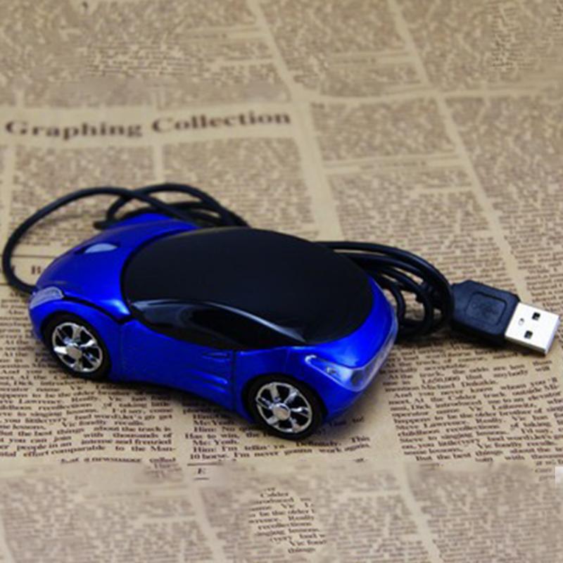 1600DPI Mini Car shape USB optical wired mouse innovative 2 headlights mouse for desktop computer laptop Mice Brand