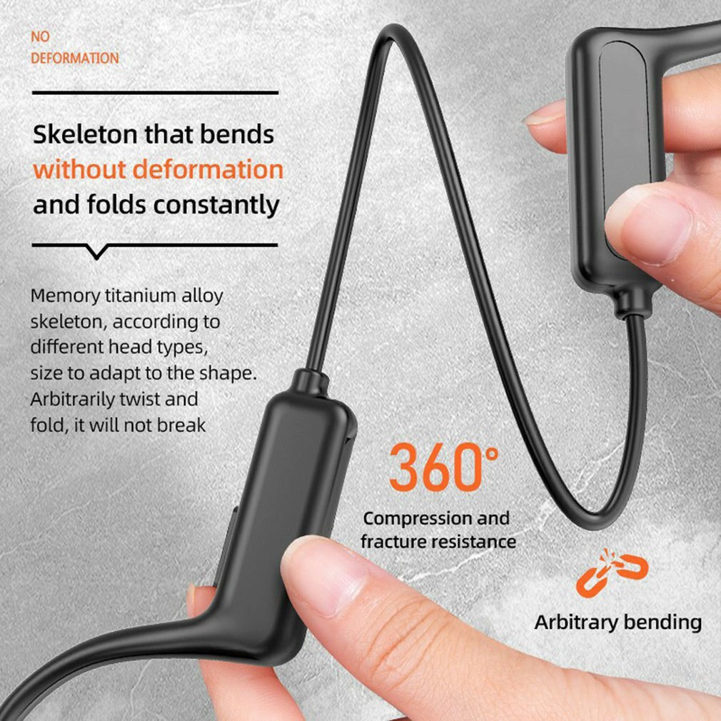 Universeller knochenleitungskopfhörer, kabellos, bluetooth-kompatibel, 5.1 sport-stereo-headset für laptop, tablet, xiaomi und iphone